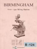 Birmingham-Import-Birmingham Import Hydraulic Single Pinch Roll Machine, Operations & Parts Manual-Single Pinch-01